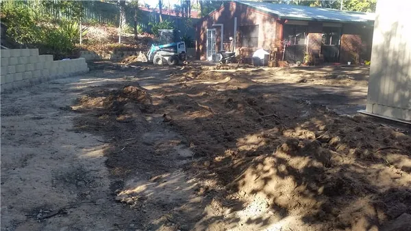 Old house: site preparation and new turf, photo 3